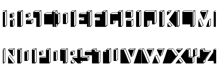 The Namafont Font LOWERCASE