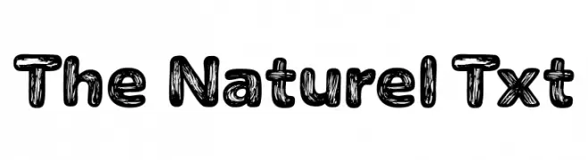 The Naturel Txt  font caratteri gratis
