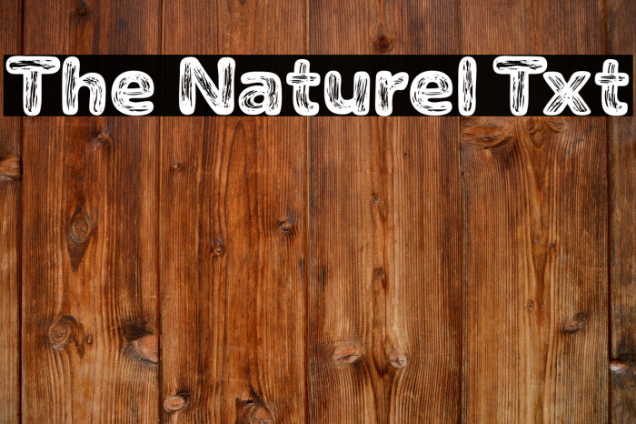 The Naturel Txt Font examples