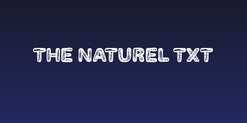 The Naturel Txt Social Header