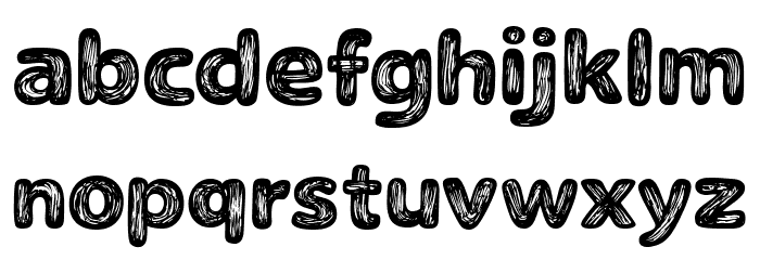 The Naturel Txt Font LOWERCASE