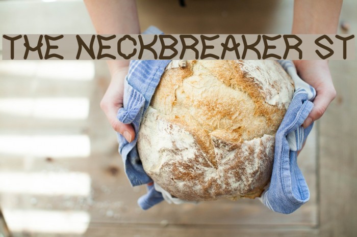 The Neckbreaker St Font examples