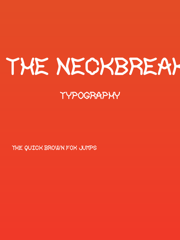 The Neckbreaker St Poster