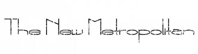 The New Metropolitan  font caratteri gratis