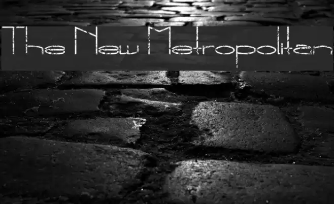 The New Metropolitan Font examples