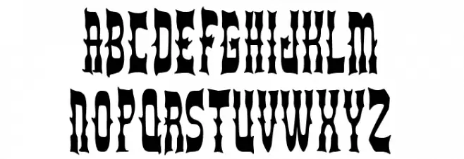 The New Rodeo 字体 大写