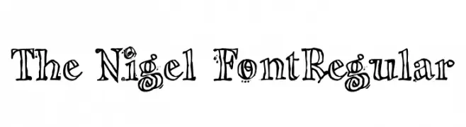 The Nigel FontRegular  Descarca Fonturi Gratis