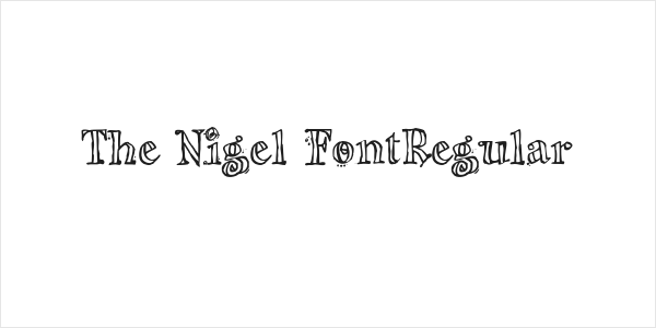 The Nigel FontRegular Logo