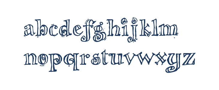 The Nigel FontRegular Lowercase