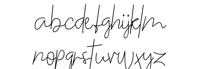 The Night Began Font LOWERCASE