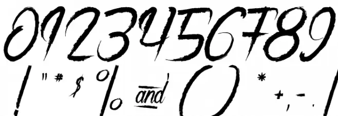 The Night Creatures 2 Font OTHER CHARS