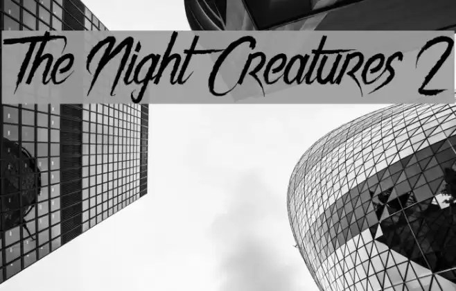 The Night Creatures 2 Font examples