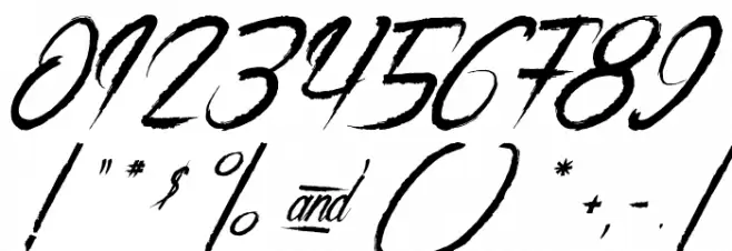 The Night Creatures Font OTHER CHARS