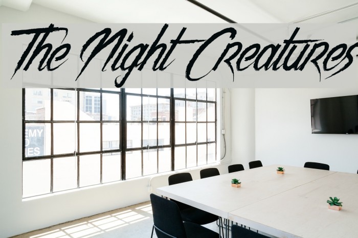 The Night Creatures Font examples