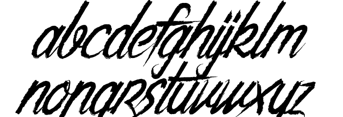 The Night Creatures Font LOWERCASE