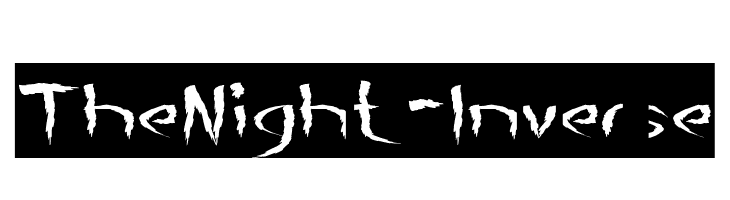 The Night-Inverse  フリーフォントのダウンロード