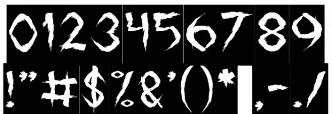 The Night-Inverse Font OTHER CHARS