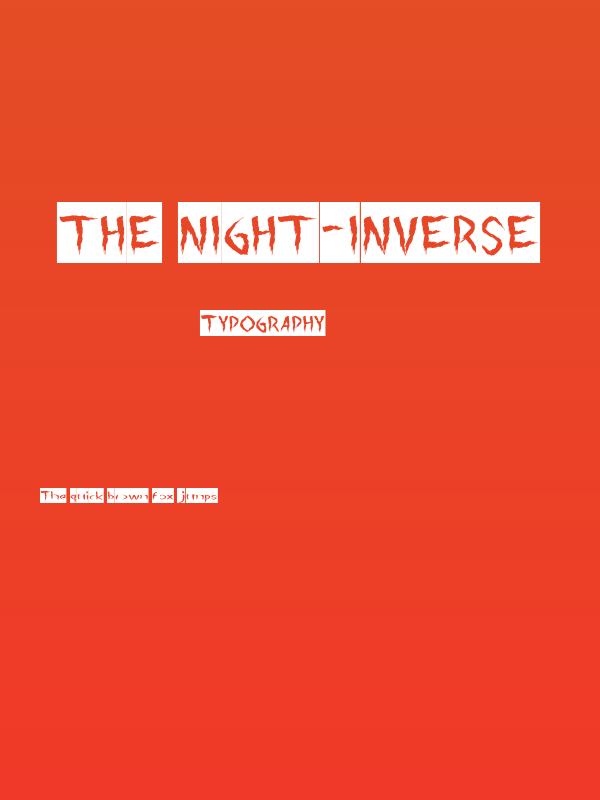 The Night-Inverse Poster