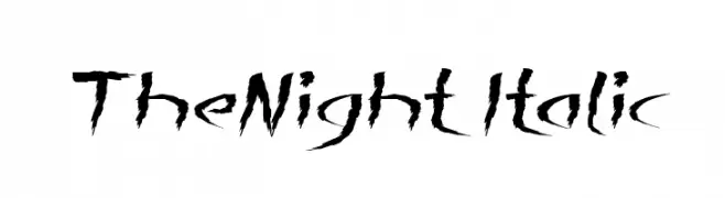 The Night Italic  font caratteri gratis