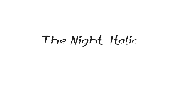 The Night Italic Logo