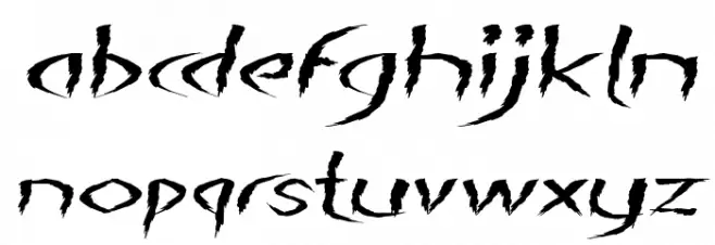 The Night Italic Caratteri MINUSCOLO