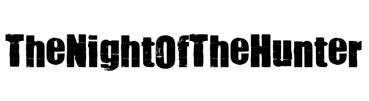 The Night Of The Hunter  les polices de caractères gratuit tlcharger