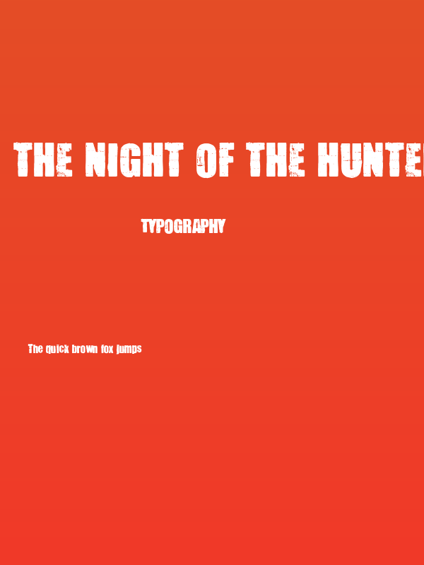 The Night Of The Hunter Poster