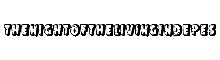 The Night of The Living Indepes  les polices de caractères gratuit télécharger