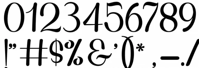 The Nightfall Font OTHER CHARS