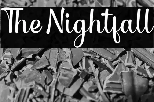 The Nightfall Font examples