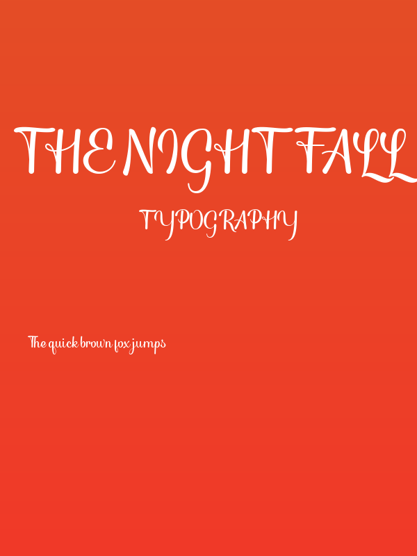 The Nightfall Poster