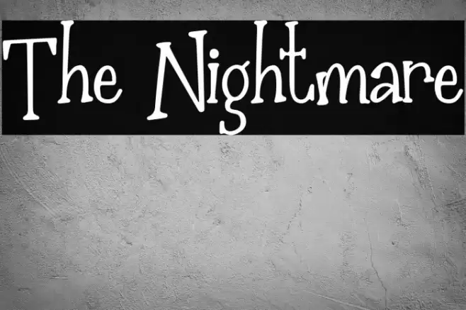 The Nightmare Font examples