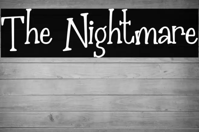 The Nightmare Font examples