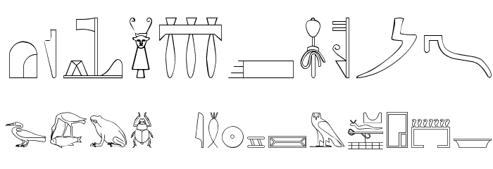 The Nile Song Font OTHER CHARS