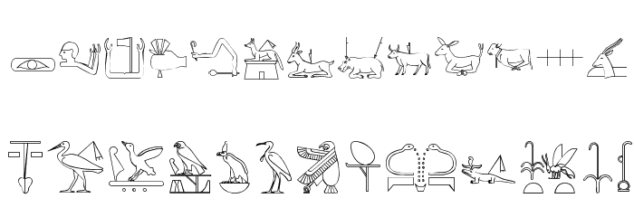 The Nile Song Font LOWERCASE