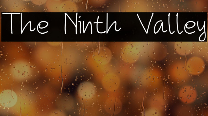 The Ninth Valley Example 1