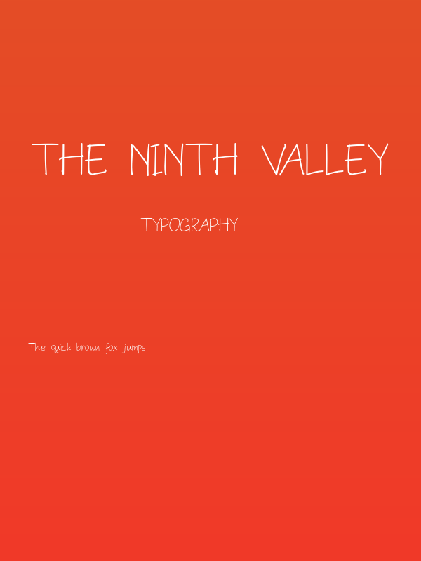 The Ninth Valley Poster