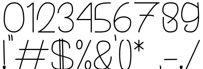 The Notes Font OTHER CHARS