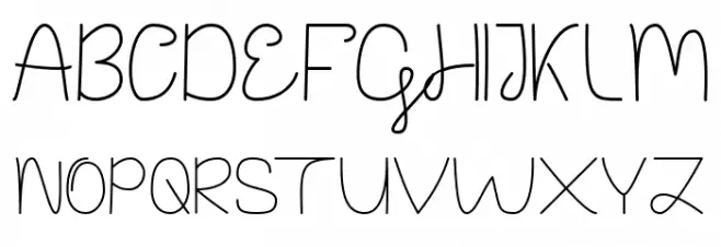 The Notes Schriftart Groß