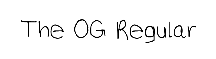 The OG Regular  Free Fonts Download