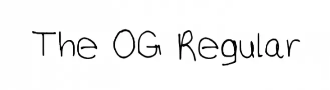 The OG Regular  नि: शुल्क फ़ॉन्ट्स डाउनलोड
