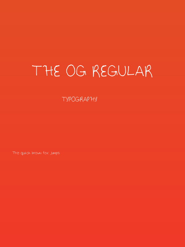 The OG Regular Poster