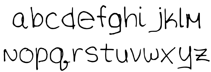 The OG Regular Font LOWERCASE