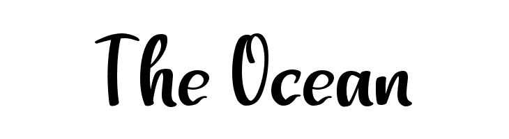 The Ocean  font caratteri gratis