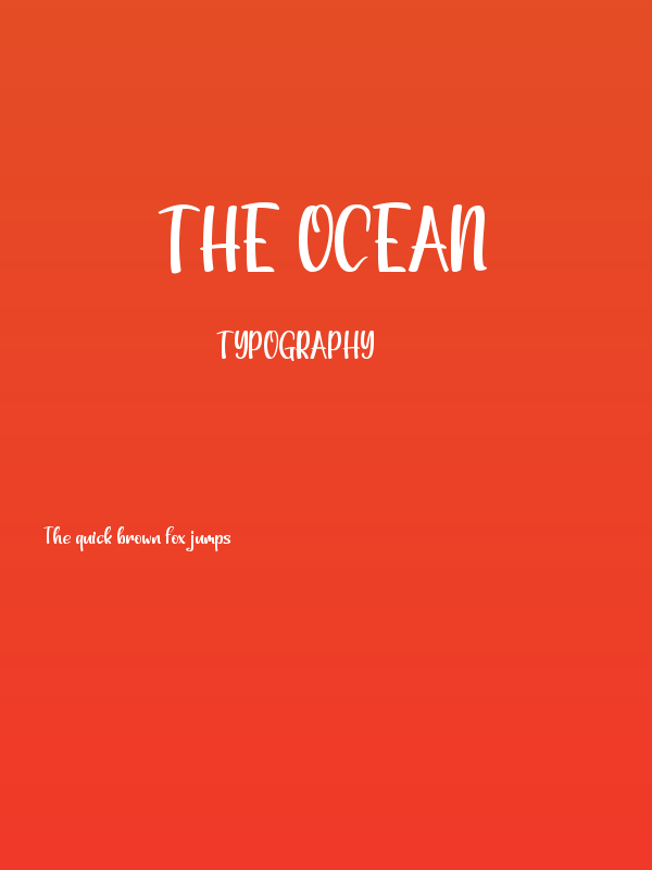 The Ocean Poster