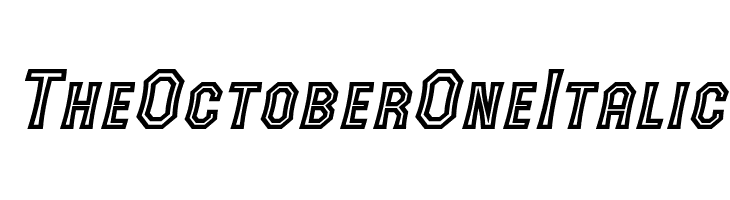 The October One Italic  baixar fontes gratis