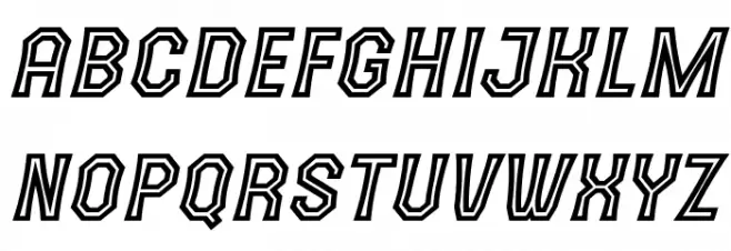 The October One Italic Fonte MAIÚSCULAS