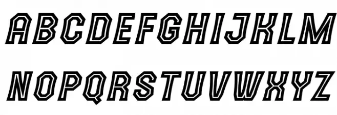 The October One Italic Schriftart Kleinbuchstaben
