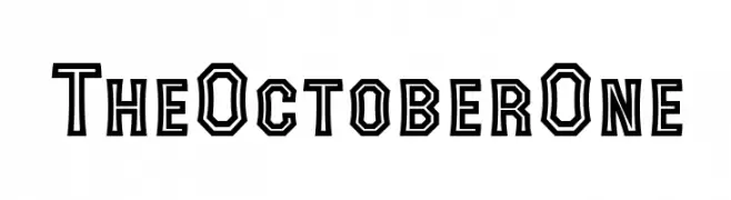The October One  नि: शुल्क फ़ॉन्ट्स डाउनलोड