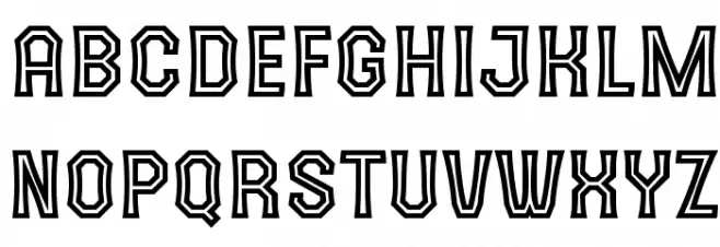 The October One Schriftart Groß